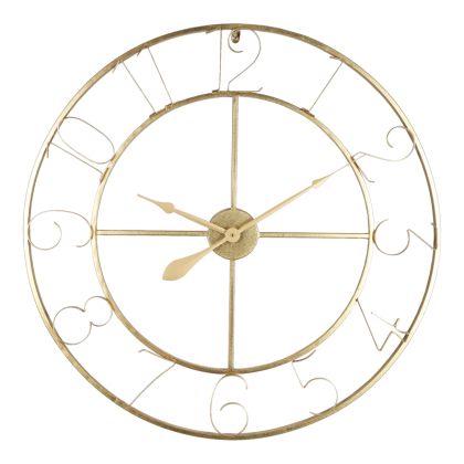 СТЕНЕН ЧАСОВНИК COMPA METAL В ЗЛАТИСТ НЮАНС 80X3X80СМ