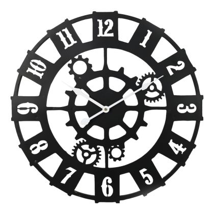 СТЕНЕН ЧАСОВНИК IDANST METAL В ЧЕРЕН НЮАНС 47X2X47СМ