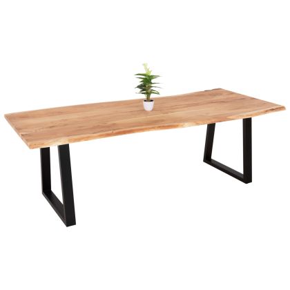 ТРАПЕЗНА МАСА МОНТАНА LIZARD MH9620.21 ДЪРВО АКАЦИЯ МАСИВ ПЛОТ 240x101x78Hcm 3.5см