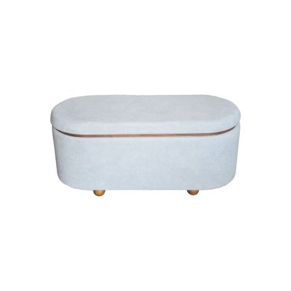 ТАБУРЕТКА РАКЛА TARA КАДИФЕ СВЕТЛО СИВО 90x38 x40