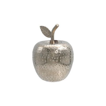 АЛУМИНИЕВА ДЕКО ЯБЪЛКА FL771 СРЕБРИСТ ЦВЯТ 10x14cm