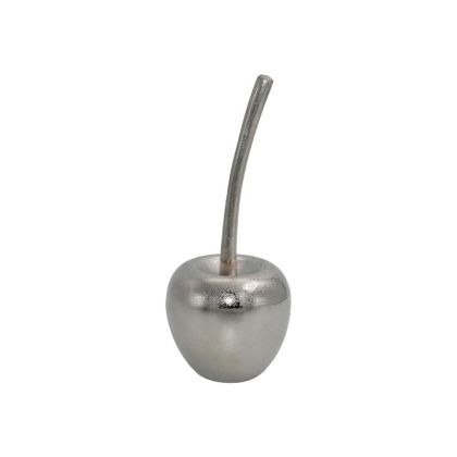 Декорация за маса Cherry в сребрист цвят, размери 9x22см