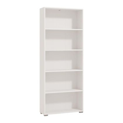 Етажерка TOMAR 5 в бял цвят с размери 70x24,5x176,5см