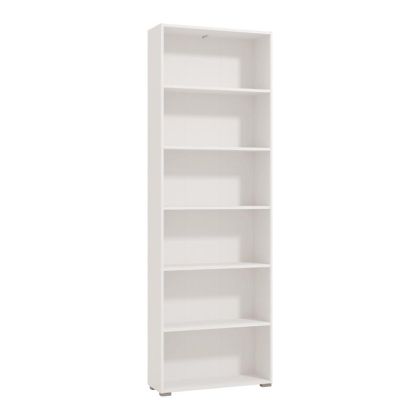Етажерка TOMAR 6 в бял цвят с размери 70x24,5x211,5см
