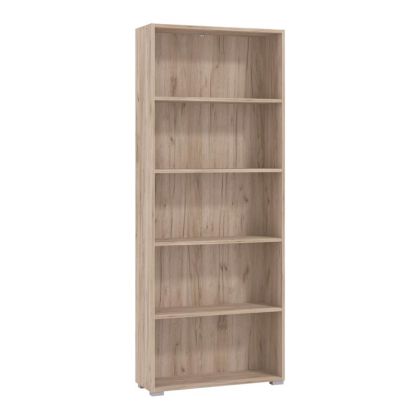 Етажерка ТОМАР 5 в цвят сив дъб с размери 70x24,5x176,5см