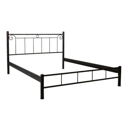 Метално легло Valery в кафяв цвят с размери 170х210х99см (160х200см)