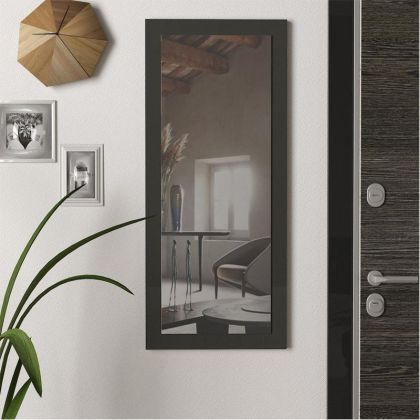 Стенно огледало "Габриел" в цвят антрацит с размери 45x105см