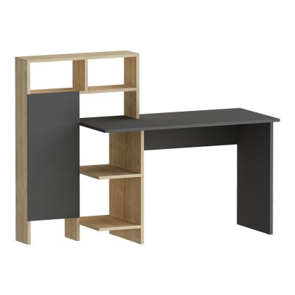 Бюро Calisma с рафт в нюанс дъб-антрацит 135x60x111см