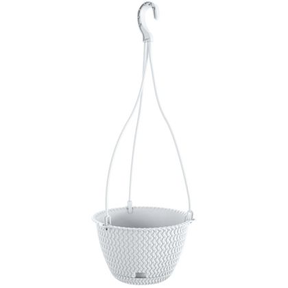 ВИСЯЩА САКСИЯ БЯЛА КРЪГЛА SPLOFY W Φ27x16.6cm 1/5CUB