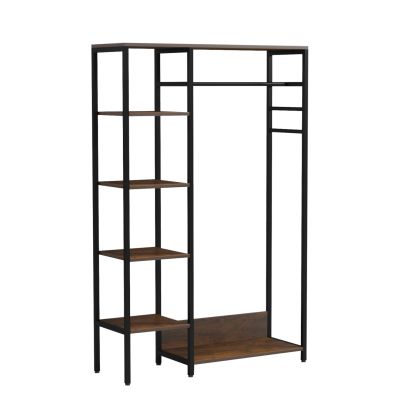 ГАРДЕРОБ С ОТВОРЕН ДОСТЪП ARANJA HM18082 МЕТАЛ-МЕЛАМИН 90x30x140Hcm.