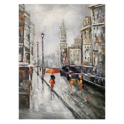 КАРТИНА НА ПЛАТНО РАЗХОДКА ДО ЛОНДОН - 60x80cm 12/КУТ.