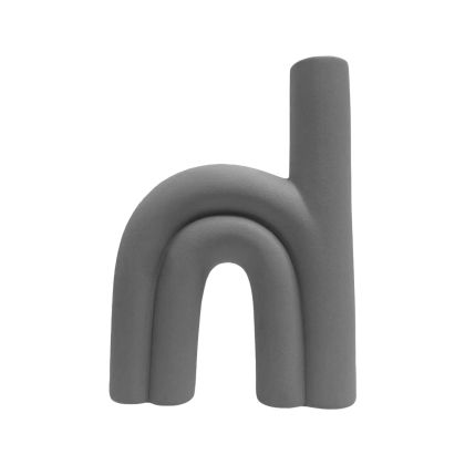 КЕРАМИЧНА ВАЗА ARCON HM4638.03 MATTE GREY 25x6x35Hcm.