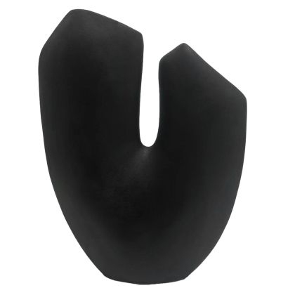 КЕРАМИЧНА ВАЗА ARKEN HM4618.02 ЧЕРЕН МАТИРАН 28x10x36.5Hcm.