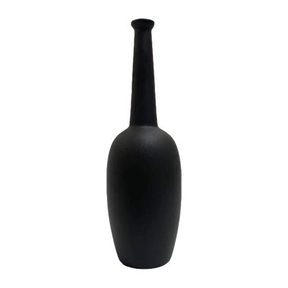 КЕРАМИЧНА ВАЗА ELENDIL HM4591.02 MATTE BLACK Φ13x40Hcm.