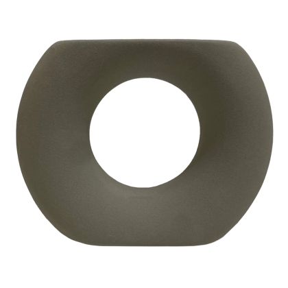 КЕРАМИЧНА ВАЗА ELLIPTO HM4646.03 МАТИРАН СИВ 18x6.5x14Hcm.