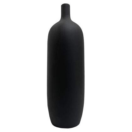 КЕРАМИЧНА ВАЗА GALAD HM4623.02 МАТИРАН ЧЕРЕН Φ18x57Hcm.