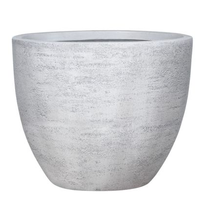 КРЪГЛА САКСИЯ FIBERCLAY XLARGE ОТ БЯЛ ЦИМЕНТ - Φ55x46cm