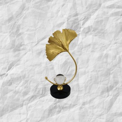 G552 СУВЕНИР GINKO 1 LEAF WITH BOWL