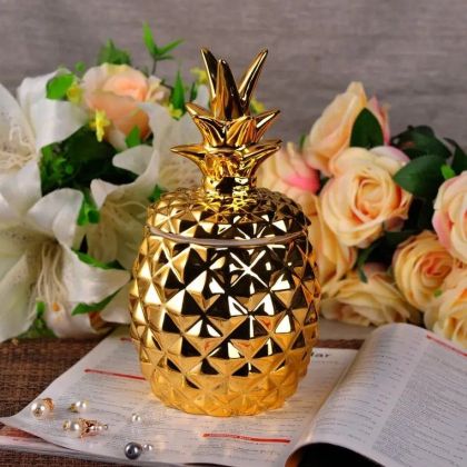 G906 БОНБОНИЕРА GOLD PINEAPPLE 8*17