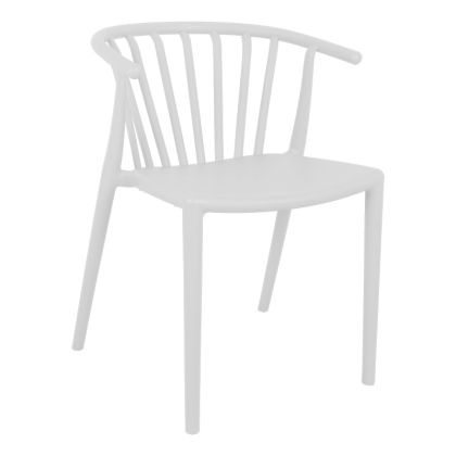Zelma pp Стол в бял нюанс 55x53x73см