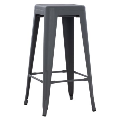 БАР СТОЛ MELITA-PRO HM8642.50 МЕТАЛ В СИВО 43x43x78Hсм.