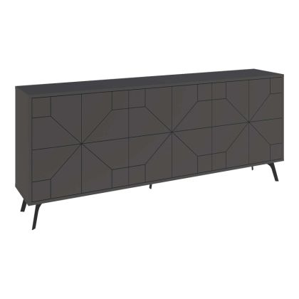 Бюфет Dune в тъмно сив цвят 181x35x77.4см