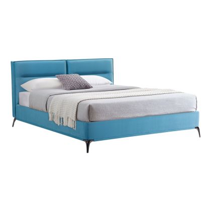 Двойно легло Ikina кадифе в цвят петрол 160х200см