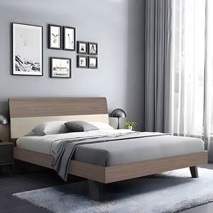 Двойно легло VANITY, за матрак 160x200см, цвят дъб сонома-кремав