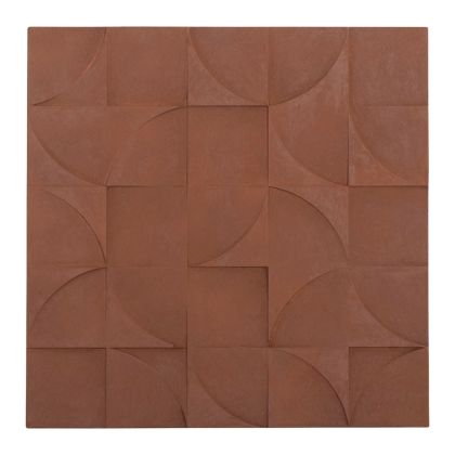 ДЕКОРАТИВНО ПАНО ЗА СТЕНА КВАДРАТ СЕРИЯ SANTORINI HM4524 MDF В КАФЯВ ЦВЯТ 80x5(дебелина)x80Hcm.