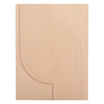 ДЕКОРАТИВНО ПАНО ЗА СТЕНА ПРАВОЪГЪЛНИК СЕРИЯ SANTORINI HM4521 MDF В БЕЖОВ ЦВЯТ 60x4(дебелина)x80Hcm.