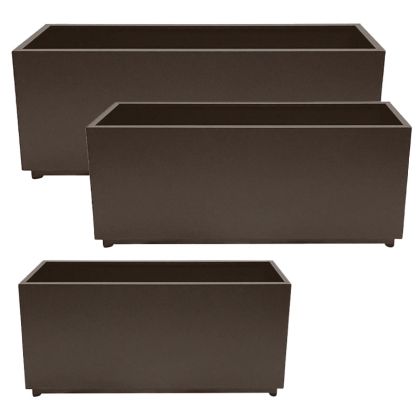 КОМПЛЕКТ МЕТАЛНИ САКСИИ - L:120X35X50, M:100X30X45, S:80X25X40CM