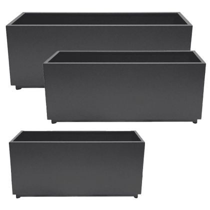 КОМПЛЕКТ МЕТАЛНИ САКСИИ- L:120X35X50, M:100X30X45, S:80X25X40CM
