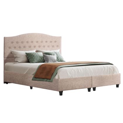 ЛЕГЛО MALENA HM638.22 БЕЖОВ ПЛАТ т.НУБУК ЗА МАТРАК 150х200см.