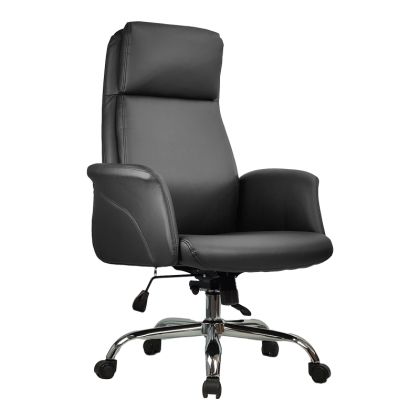 Офис стол Derjio pu в черен цвят 68x66x115см