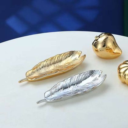 ПЛАТО СРЕБЪРНО ЛИСТО 20*7*2.5