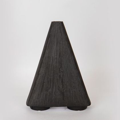 ВАЗА, КЕРАМИКА, ЧЕРНА, 26x8,5x34,5 см