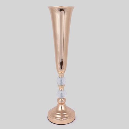 ВАЗА, МЕТАЛ, ЗЛАТО, 14X53.5CM