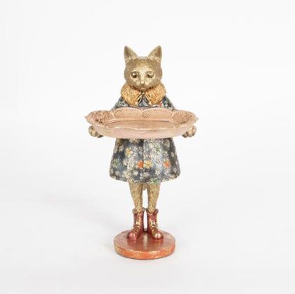 ДЕКОРАТИВНА КОТКА, ПОЛИРЕЗИН, 1 ПОЗИЦИЯ, 15.5x14x27cm