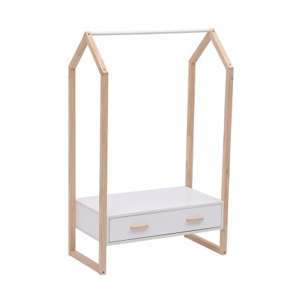 ДЕТСКА ЗАКАЧАЛКА С ЧЕКМЕДЖЕ PEPE HM2492.03 МЕЛАМИН-БОРОВО ДЪРВО 80x40x125Hcm.