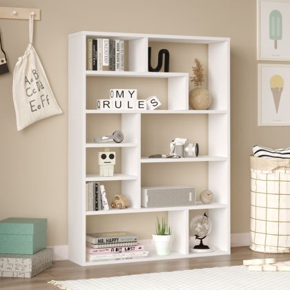 Етажерка Decora в бял нюанс 90x22x123.6см