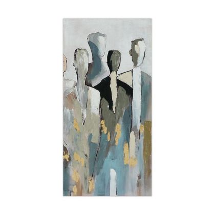 КАРТИНА PEOPLES 35533 СИВО-БЕЖОВО-БЯЛО-НЕБЕСНОСИНЬО 70X3X140CM