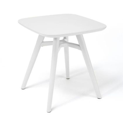 КВАДРАТНА ГРАДИНСКА МАСА С ABS ПОВЪРХНОСТ FL8863 БЯЛ ЦВЯТ 51X51CM