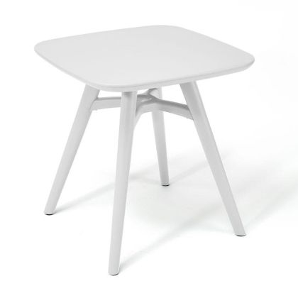 КВАДРАТНА ГРАДИНСКА МАСА С ABS ПОВЪРХНОСТ FL8863 БЯЛ ЦВЯТ 71X74CM