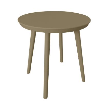 КРЪГЛА ГРАДИНСКА МАСА С ABS ПОВЪРХНОСТ FL8871 ЦВЯТ КАПУЧИНО 50X52CM