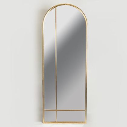 ОГЛЕДАЛО, МЕТАЛ, РАМКА, ЗЛАТО, 65.5x41x175см