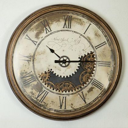 СТЕНЕН ЧАСОВНИК, PL, АНТИЧЕН, КАФЯВО-БЕЖОВ, 76x76x10cm