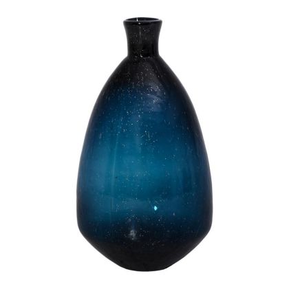 СТЪКЛЕНА ВАЗА ЗА ПОД FL834 СИН ЦВЯТ 37X37X66CM