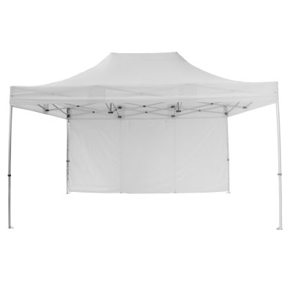 ШАТРА HEAVY DUTY СЪС СТРАНИЧЕН СЕННИК CRESSEN HM21098 СГЪВАЕМА-АЛУМИНИЕВА СРЕБРИСТА РАМА-БЯЛА 3x4,5x3,4Hm