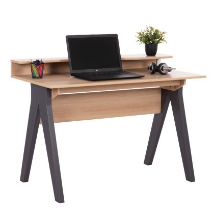БЮРО KRONEL HM18293 МЕЛАМИН В SONAMA-СИВО 120x59x84.5Hcm.