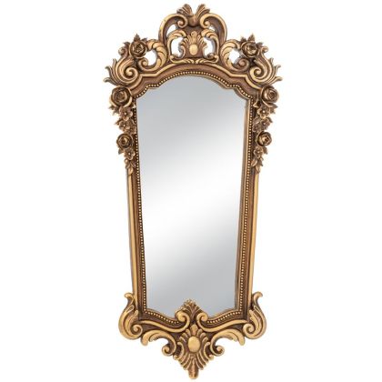 ДЕКО БРОНЗ ВИНТИДЖ ОГЛЕДАЛО ЗА СТЕНА 25Х3Х54СМ